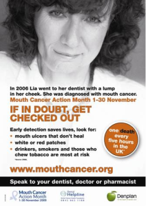 Mouth cancer poster